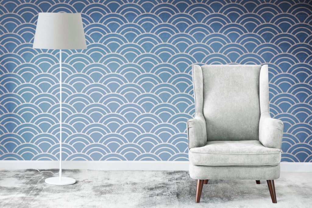 wallpaper in livingroom